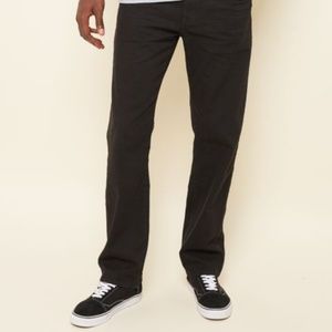 32x30 Carbon Flex Washed Black Slim Straight Jeans
